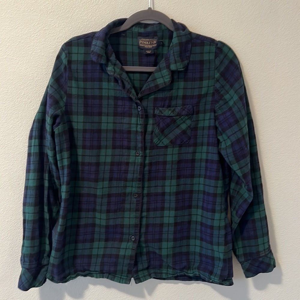 Pendleton Plaid Lightweight Flannel, Button-Down,… - image 5